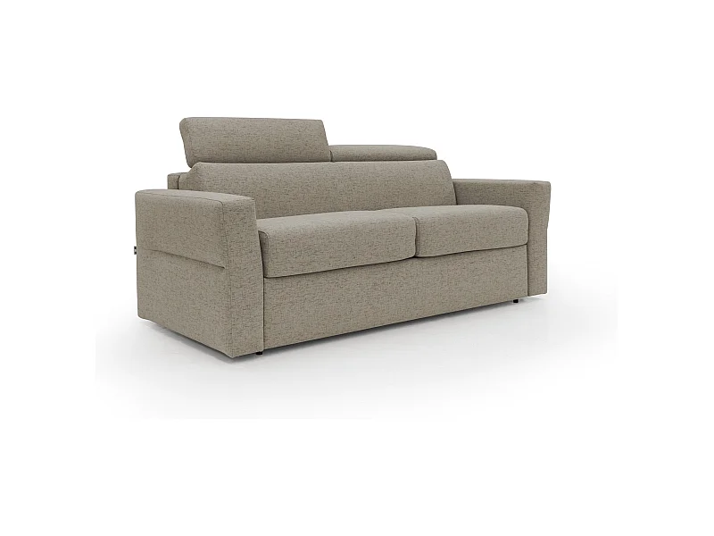 Avalon Schlafsofa mit 18 cm hoher Matratze aus wasserfestem Stoff T03 220 cm (160x197) braun