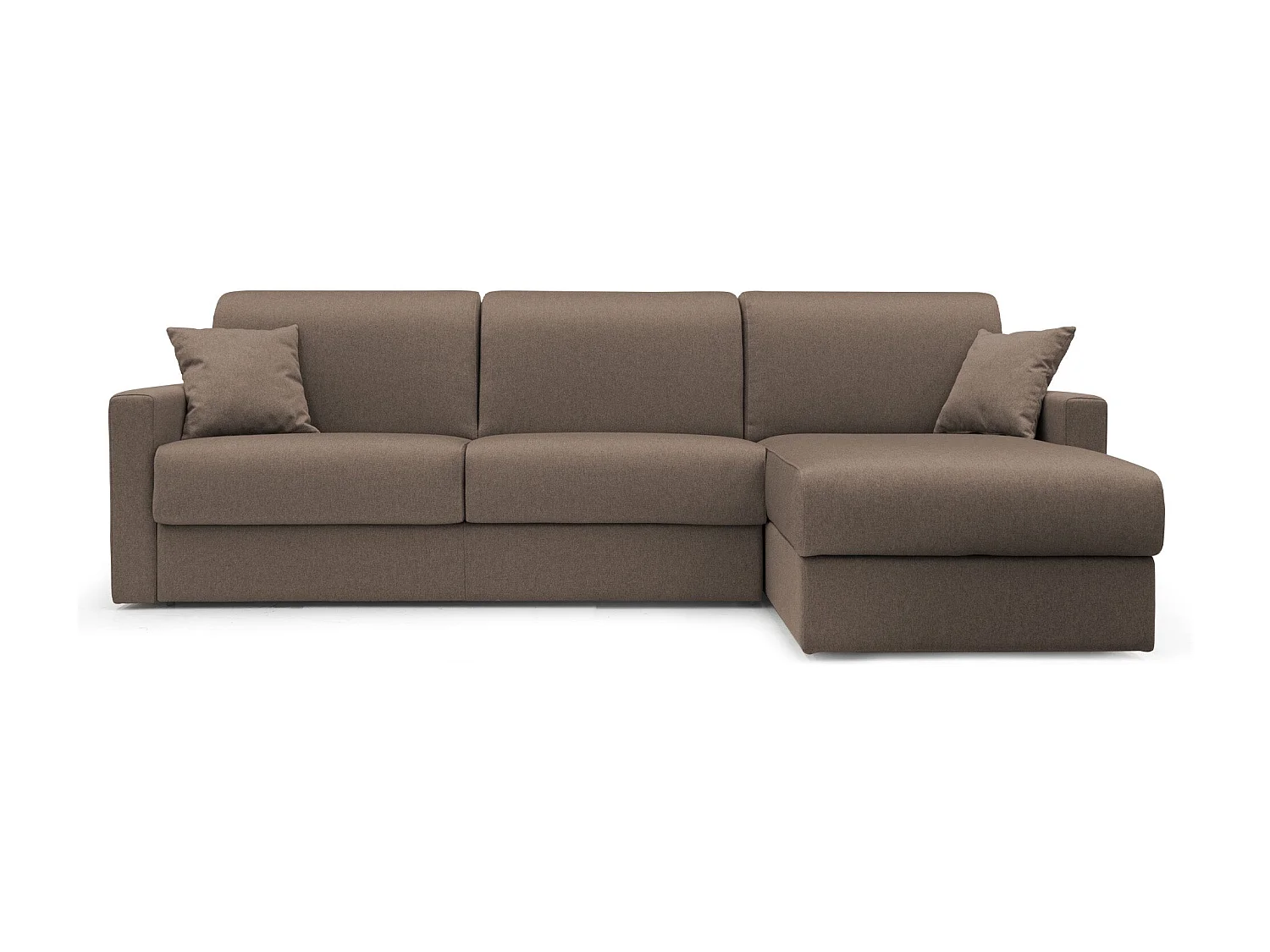 Chris Divano letto angolare 5 posti in tessuto impermeabile T13 288 cm Sinistro (mat. 160x197) marrone