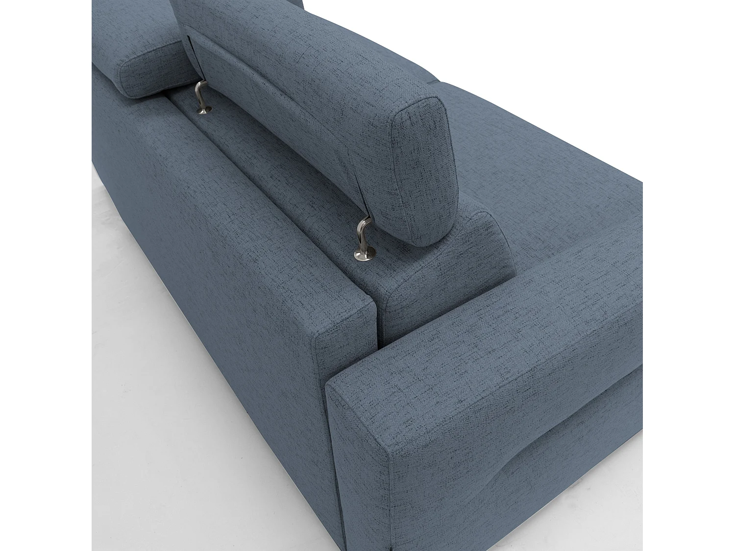 Avalon Schlafsofa mit 18 cm hoher Matratze aus wasserfestem Stoff T03 180 cm (120x197) blau
