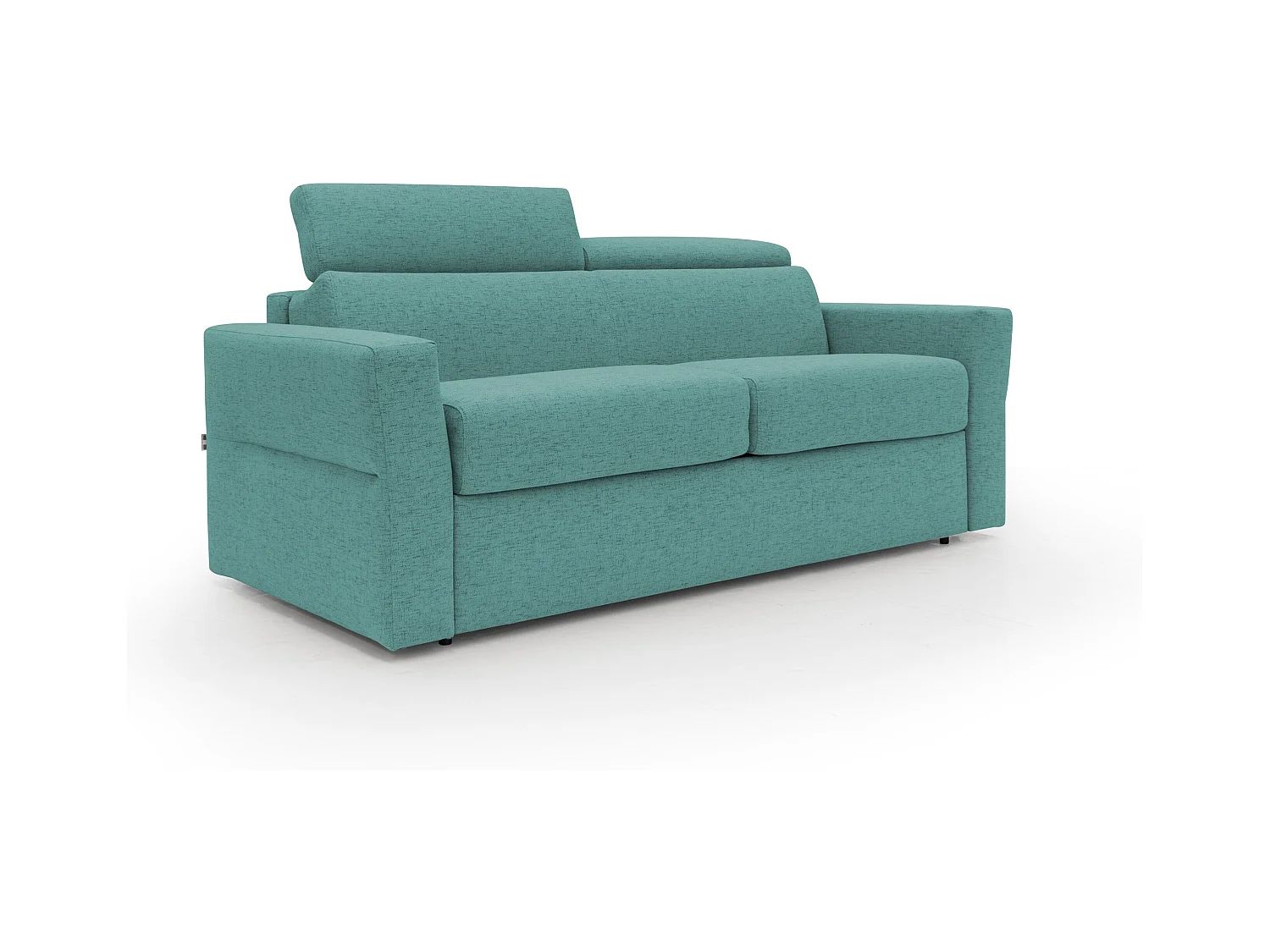 Avalon Schlafsofa mit 18 cm hoher Matratze aus wasserfestem Stoff T03 200 cm (140x197) aquamarin