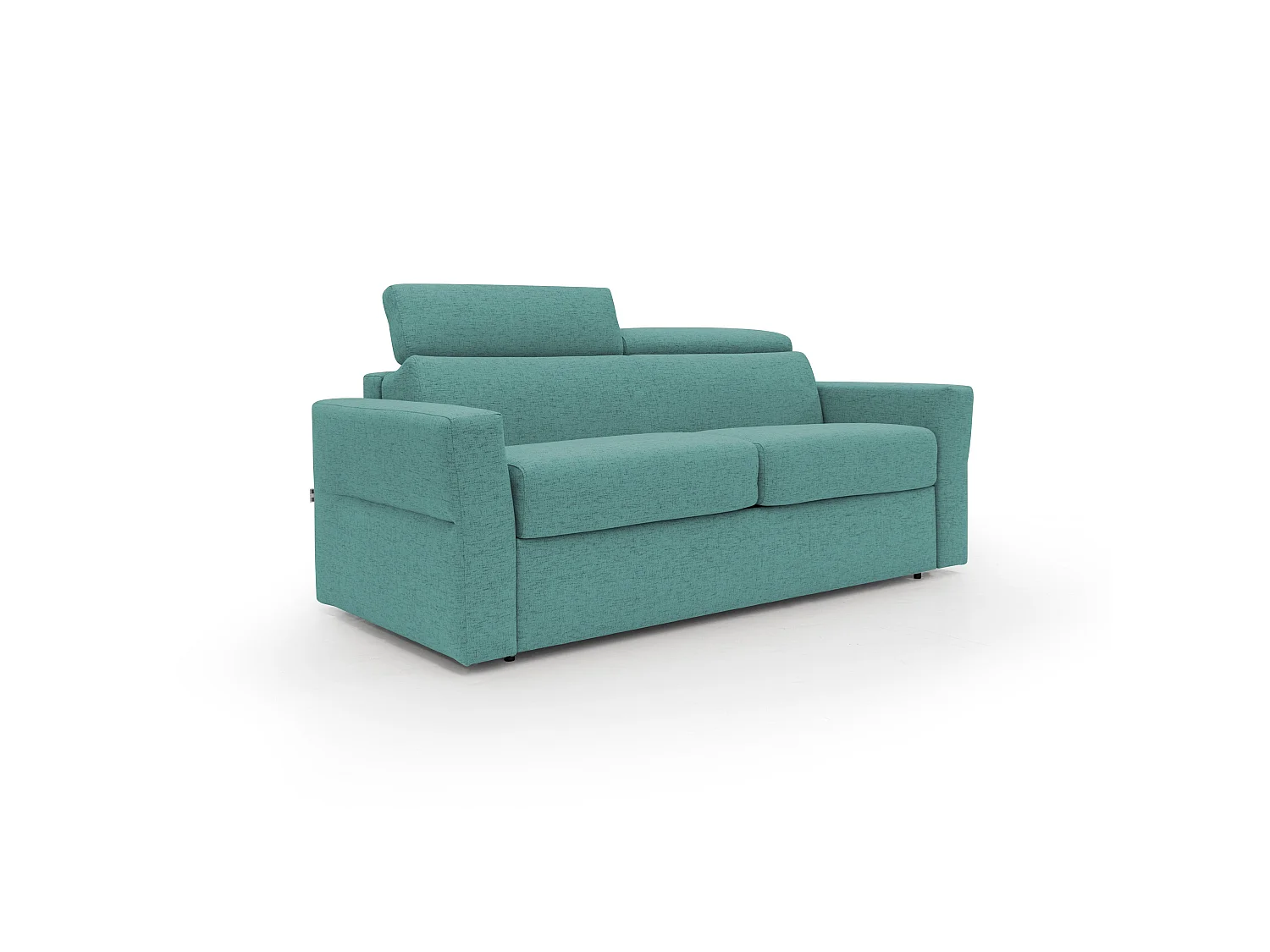 Avalon Divano letto con materasso H18 200 cm (mat. 140x197 cm) antracite