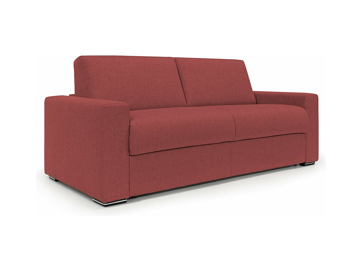 Nixon Canapé convertible matelas h20 en tissu imperméable T03 220 cm (mat. 160x197) rouge