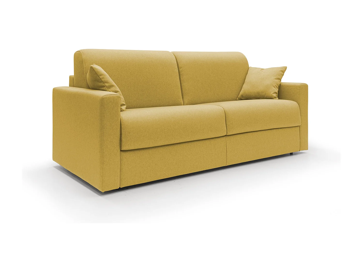 Chris Schlafsofa aus wasserfestem Stoff T13 186 cm (mat. 120x197) gelb