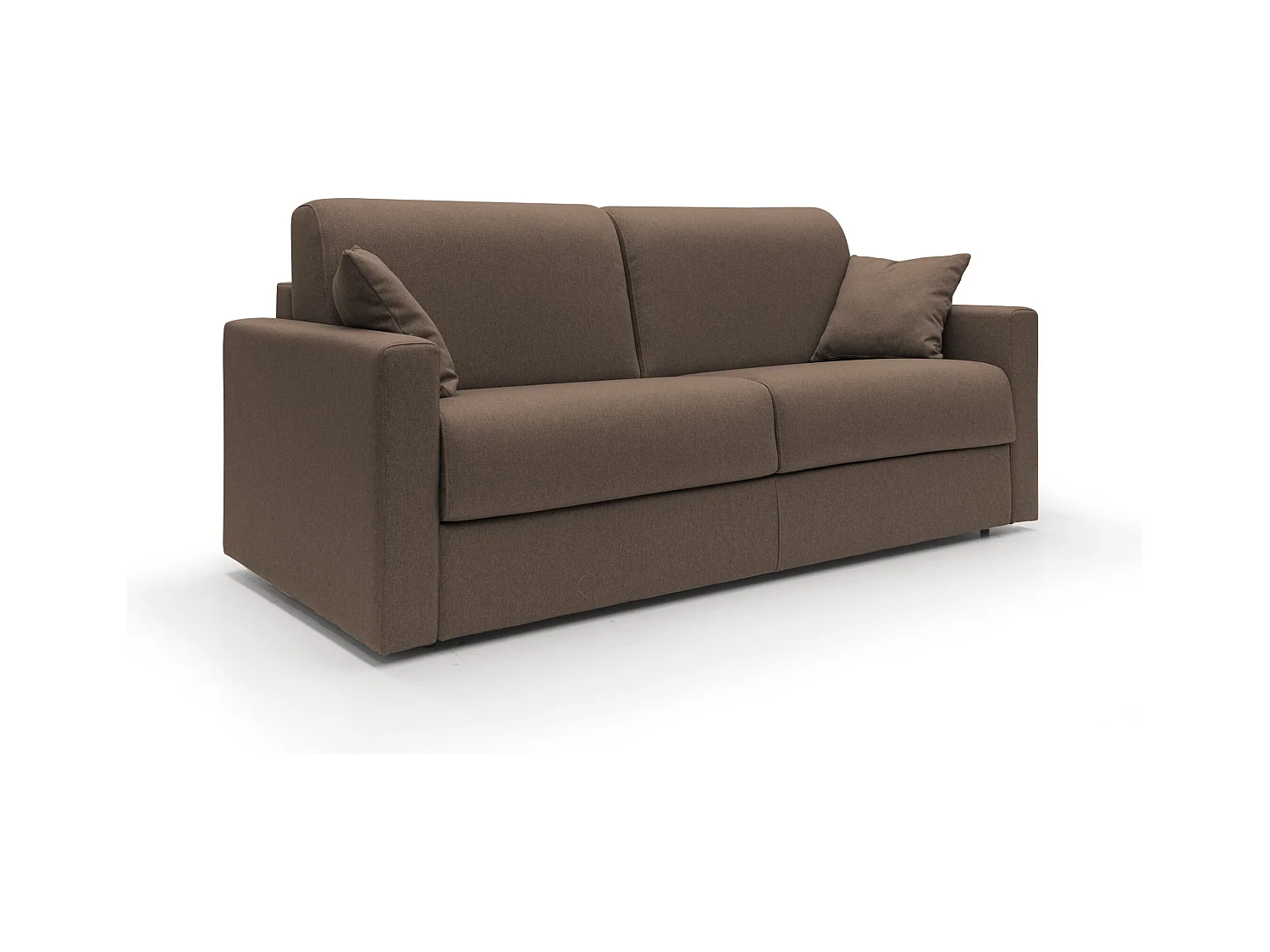 Chris Canapé lit convertible en tissu imperméable T13 186 cm (mat. 140x197) brun