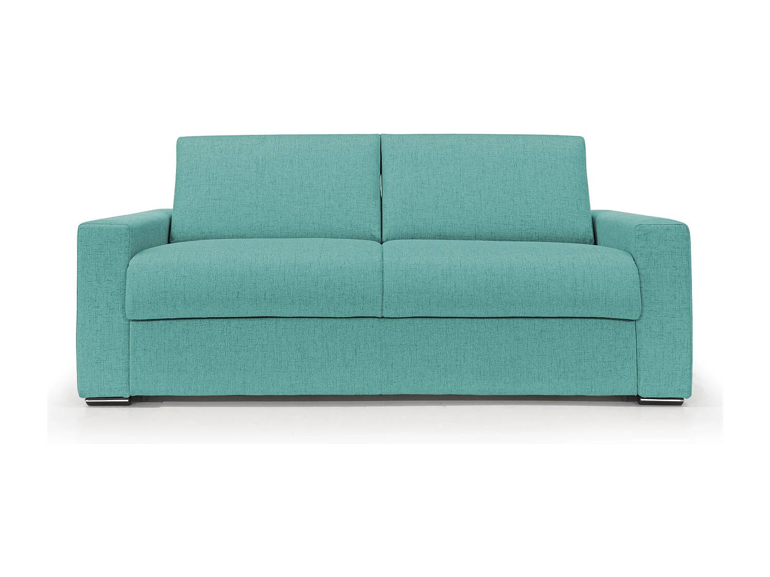 Nixon Schlafsofa mit 20 cm Matratze aus wasserfestem Stoff T03 200 cm (mat. 140x197) Aquamarin
