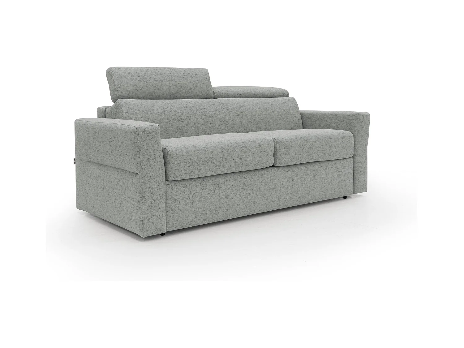 Avalon Schlafsofa mit 18 cm hoher Matratze aus wasserfestem Stoff T03 200 cm (140x197) hellgrau