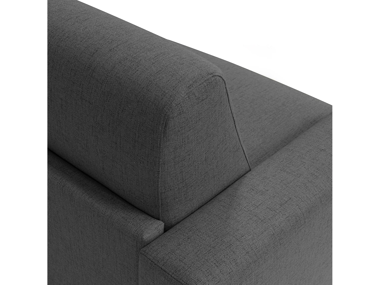 Nixon Schlafsofa mit 20 cm Matratze aus wasserfestem Stoff T03 200 cm (mat. 140x197) Anthrazit