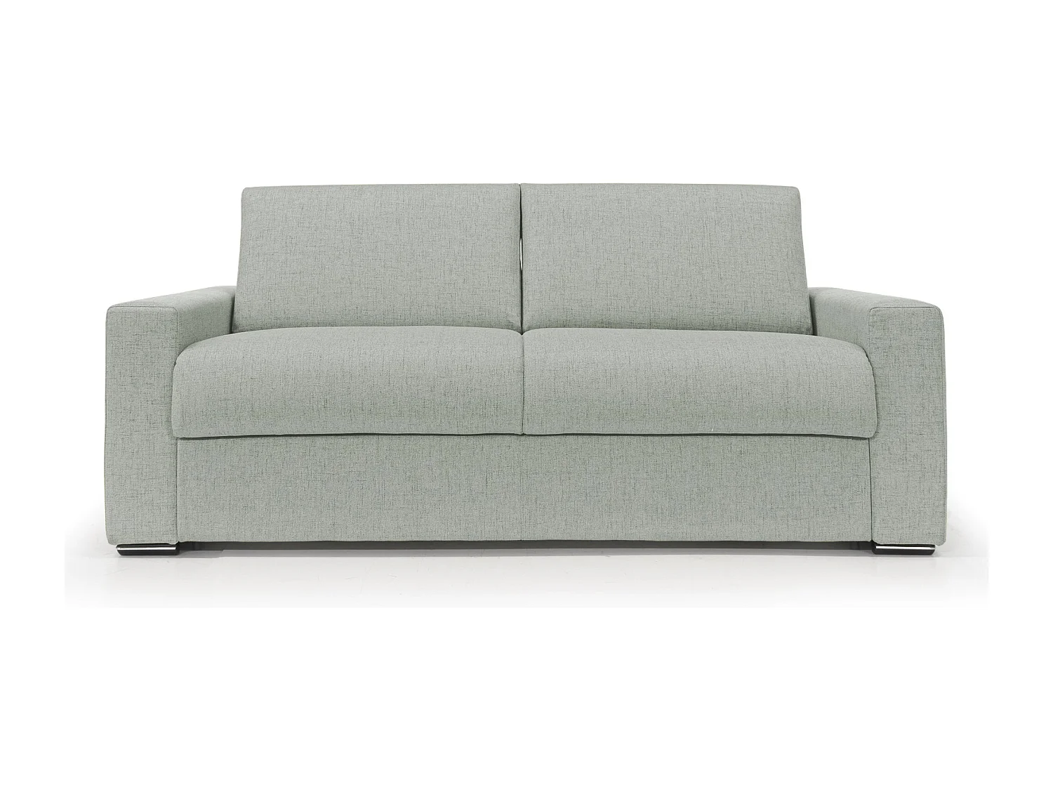 Nixon Schlafsofa mit 20 cm Matratze aus wasserfestem Stoff T03 220 cm (mat. 160x197) Hellgrau