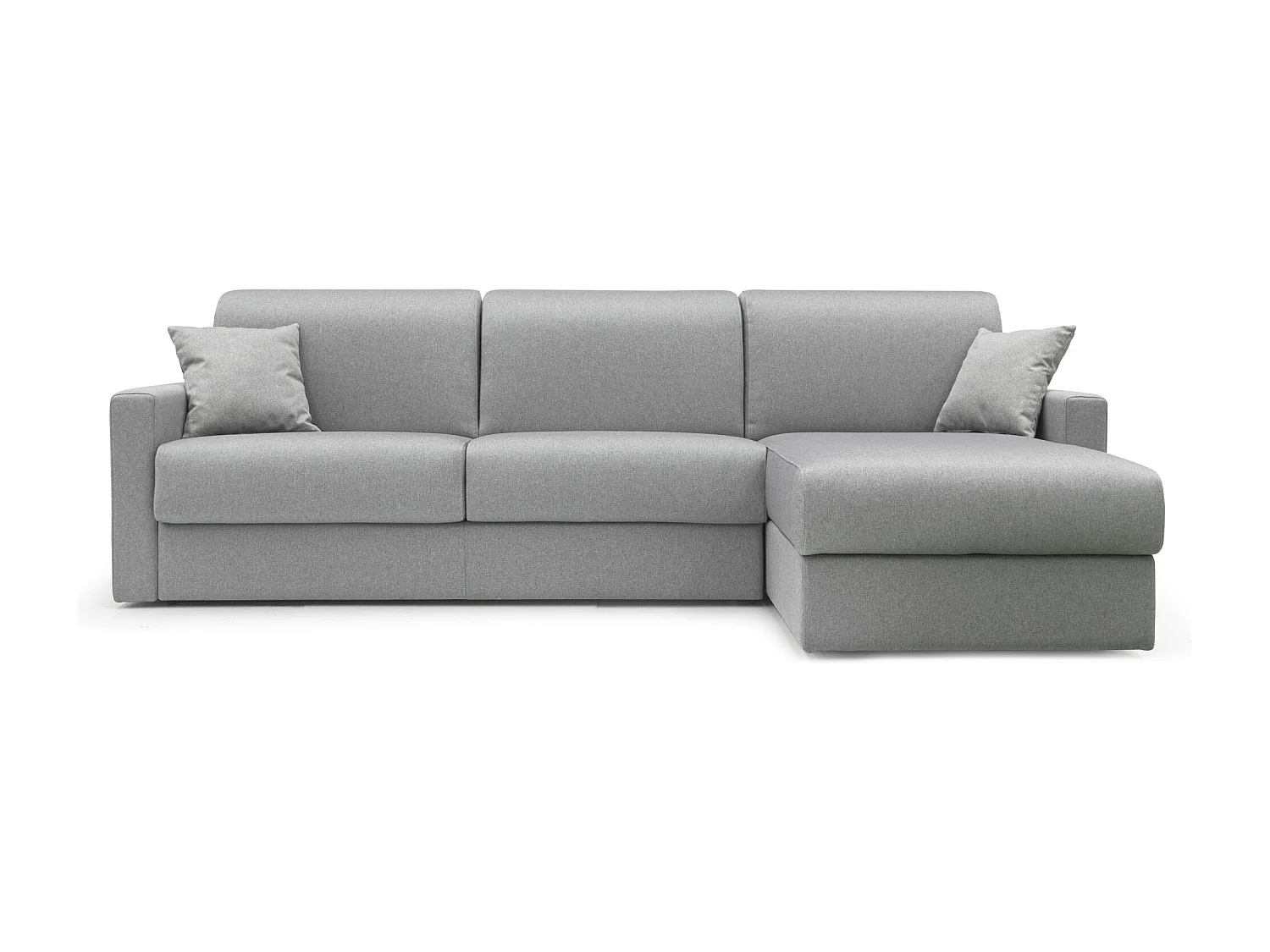 Chris Divano letto angolare 5 posti in tessuto impermeabile T13 248 cm Sinistro (mat. 120x197) grigio