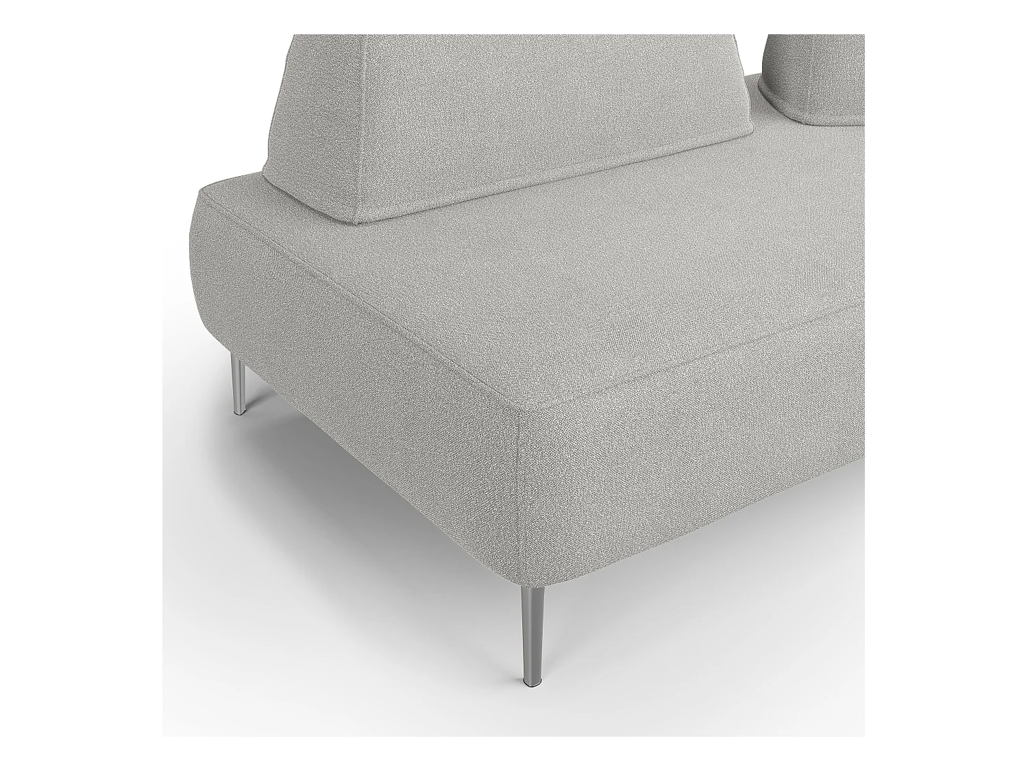 Newton Canapé modulable avec dossier amovibles T07 167 cm gris