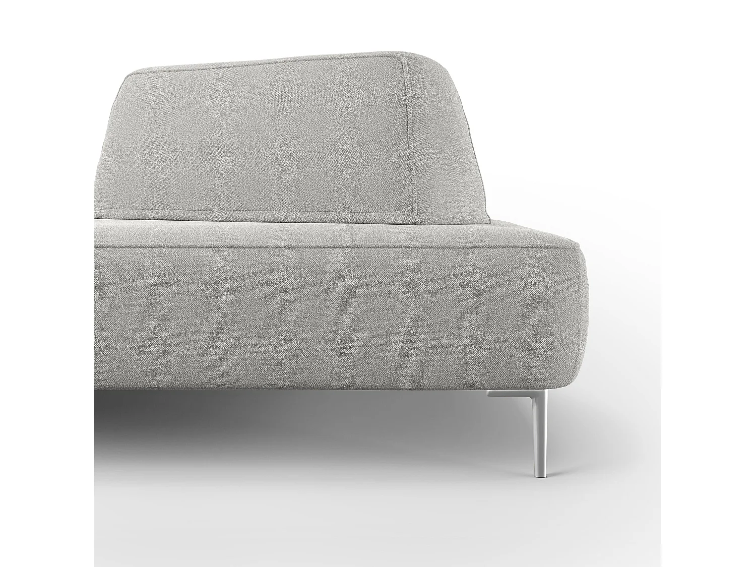 Newton Canapé modulable avec dossier amovibles T07 167 cm gris