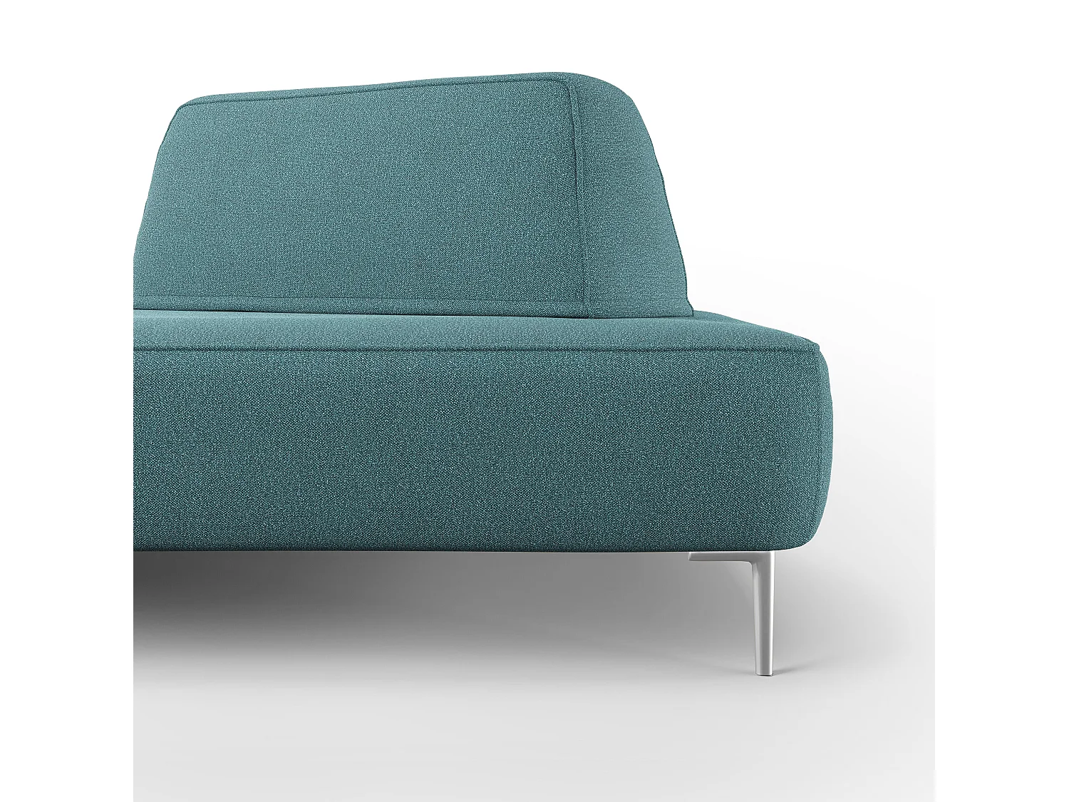 Newton Divano modulare con schienali movibili T07 167 cm azzurro