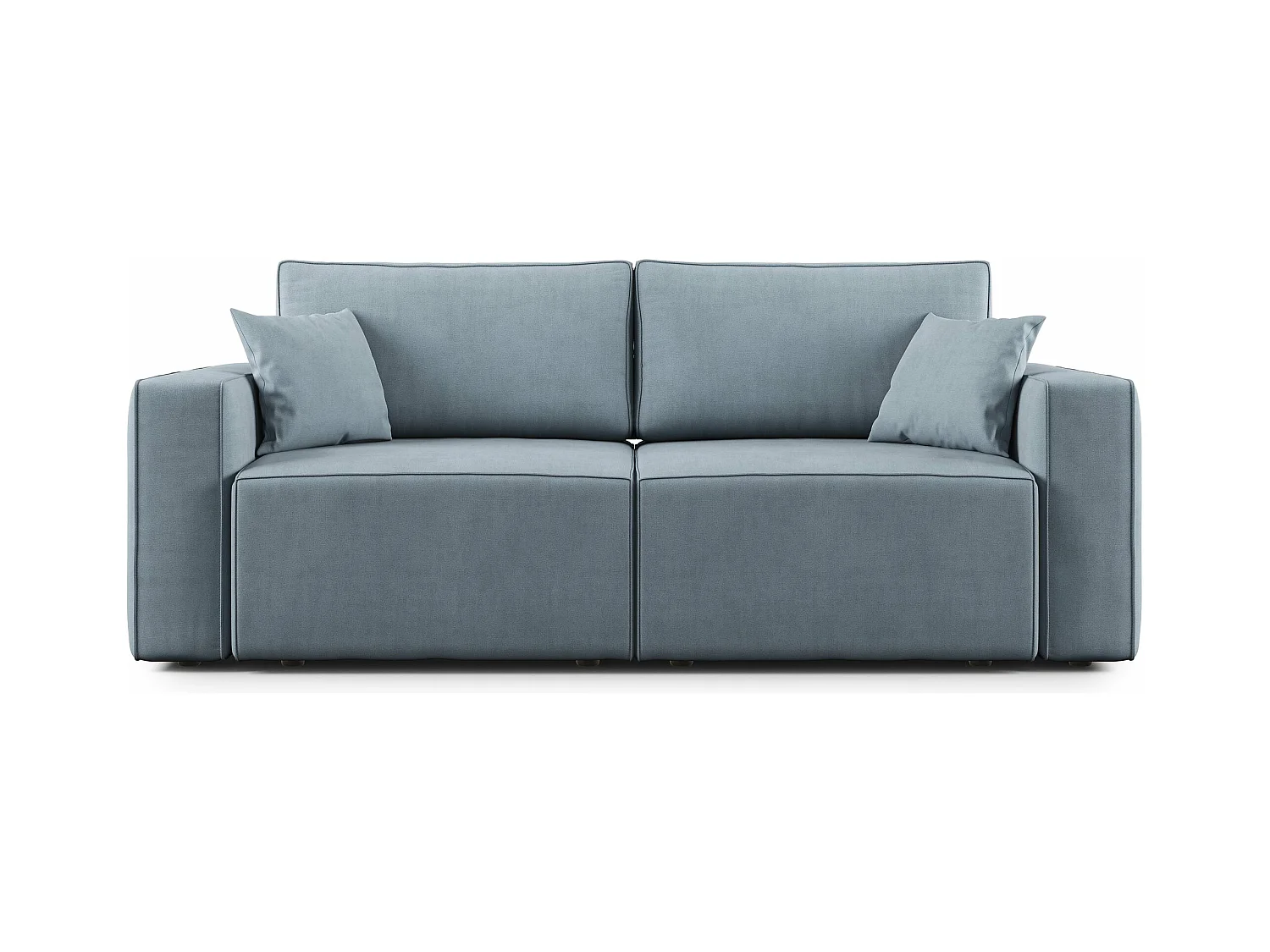 Morfeo Sofa mit ausziehbaren Sitzen aus weichem wasserfestem Stoff T02 180 cm baby blau
