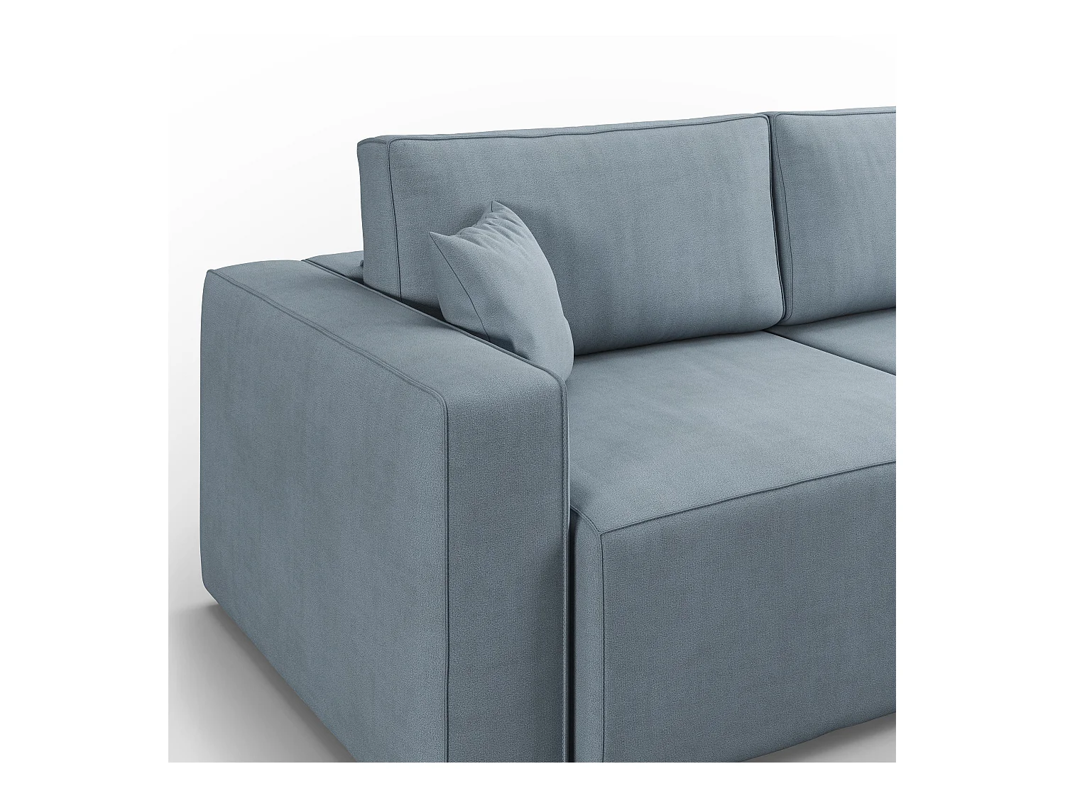 Morfeo Sofa mit ausziehbaren Sitzen aus weichem wasserfestem Stoff T02 180 cm baby blau