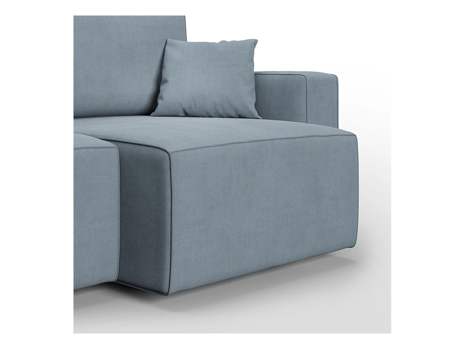 Morfeo Sofa mit ausziehbaren Sitzen aus weichem wasserfestem Stoff T02 180 cm baby blau