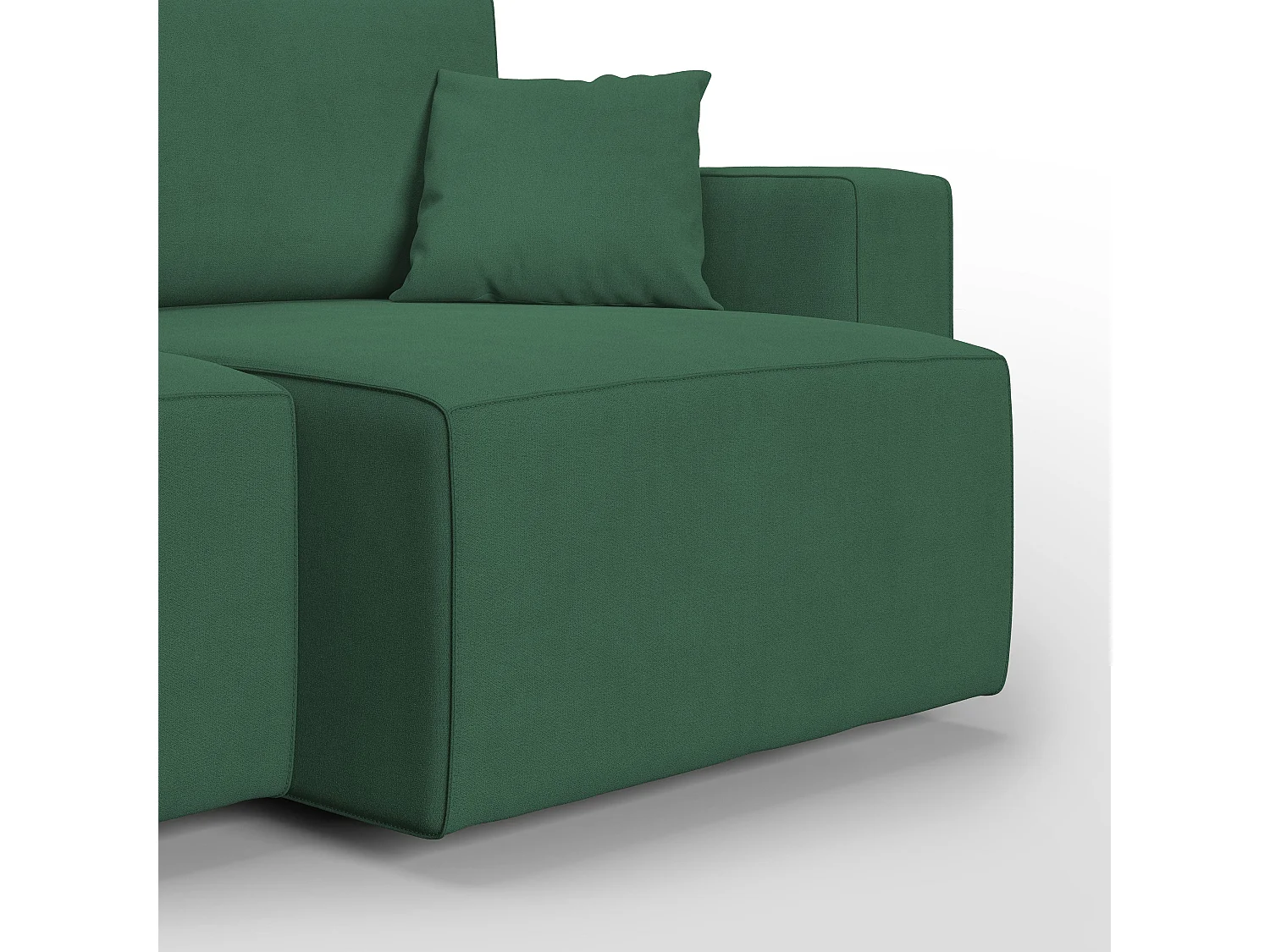 Morfeo Sofa mit ausziehbaren Sitzen aus weichem wasserfestem Stoff T02 215 cm grün