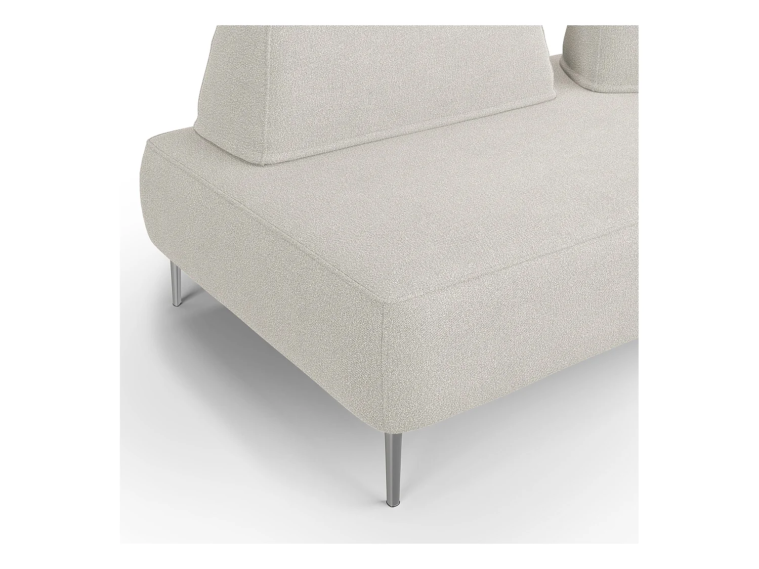 Newton Canapé modulable avec dossier amovibles T07 212 cm blanc