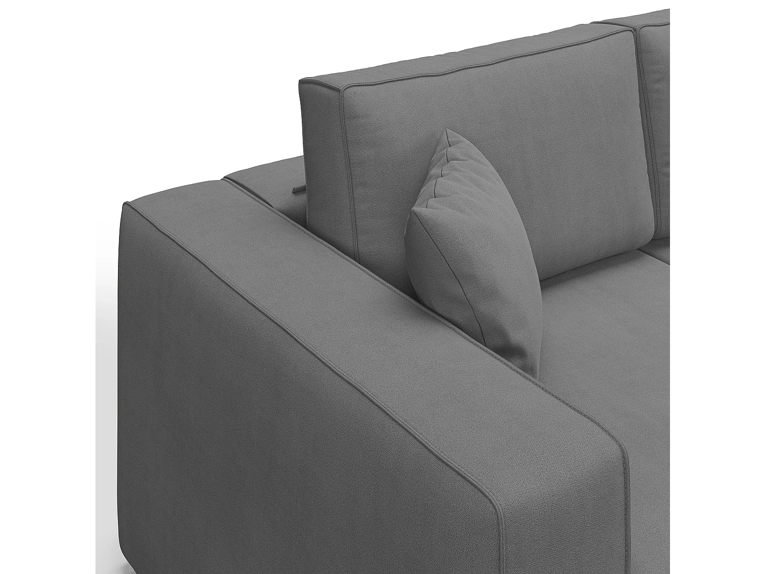 Morfeo Divano 3 sedute tessuto impermeabile 245 cm grigio