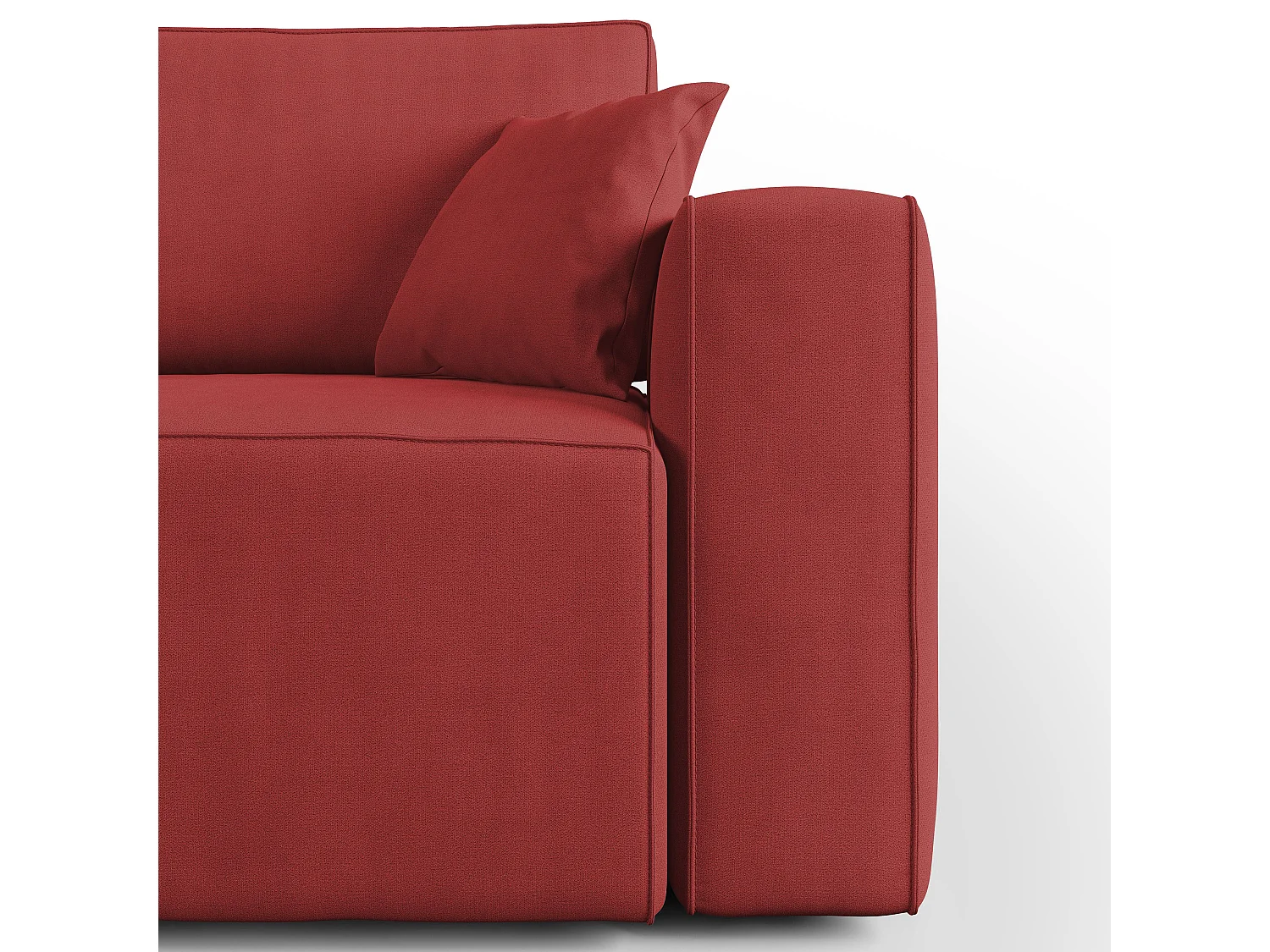 Morfeo Divano in tessuto impermeabile 215 cm rosso