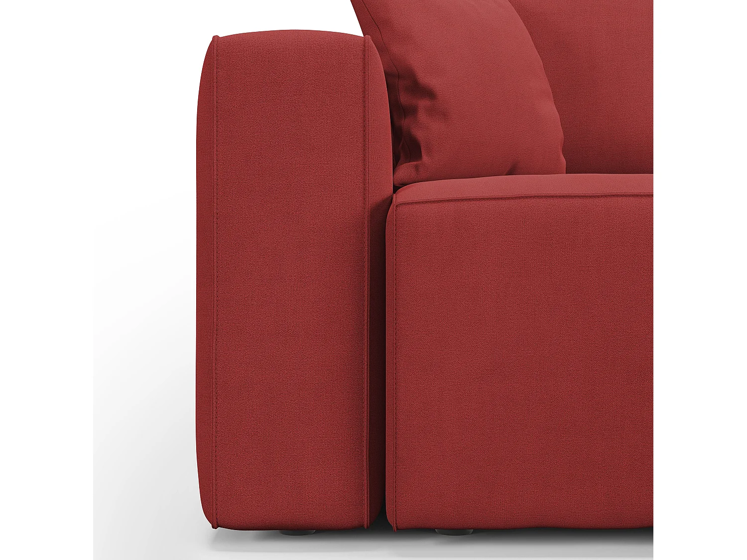 Morfeo Sofá con asiento extraíble en tela impermeable 245 cm Rojo