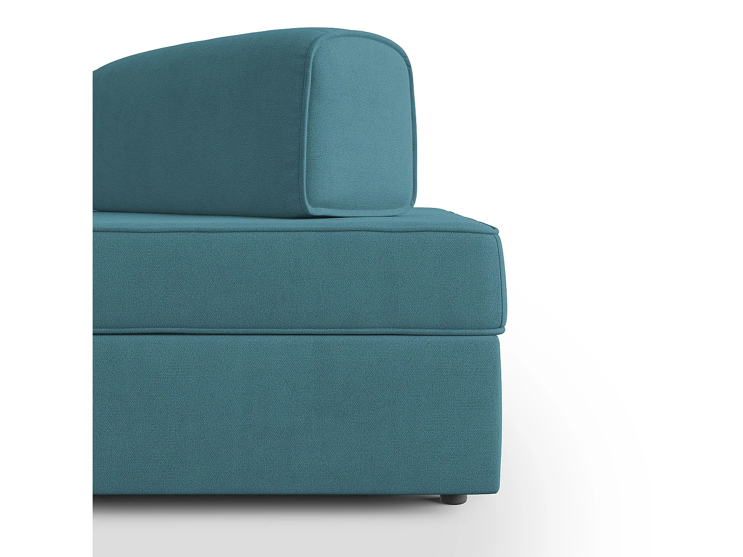 Liberty Canapé sans pouf amovible et dossier amovible en tissu imperméable T02 160 cm bleu ciel