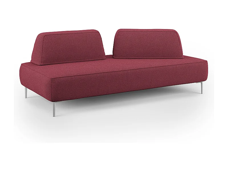 Newton Divano modulare con schienali movibili T07 167 cm rosso