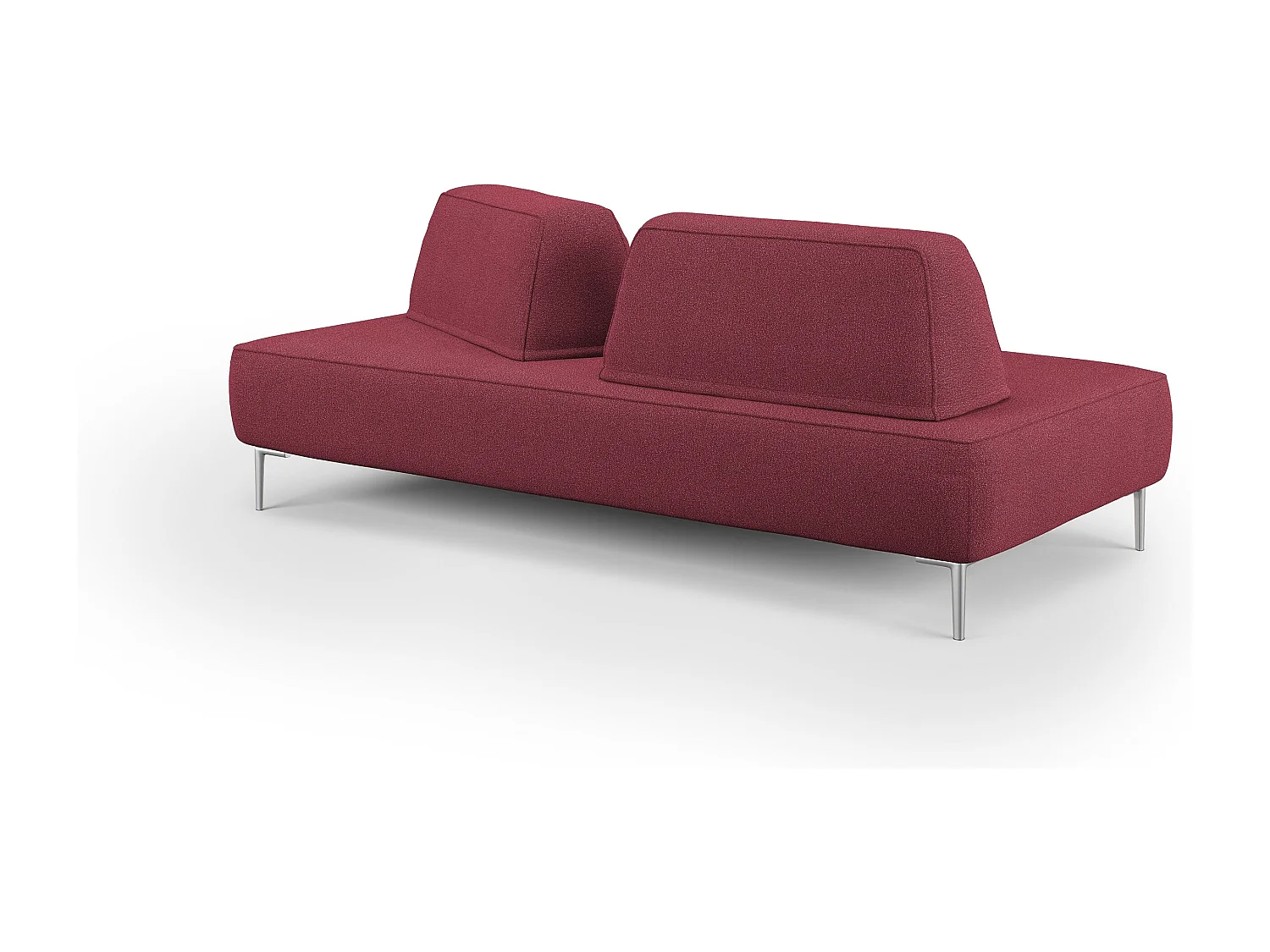 Newton modulares Sofa mit beweglichen Rückenlehnen T07 167 cm rot