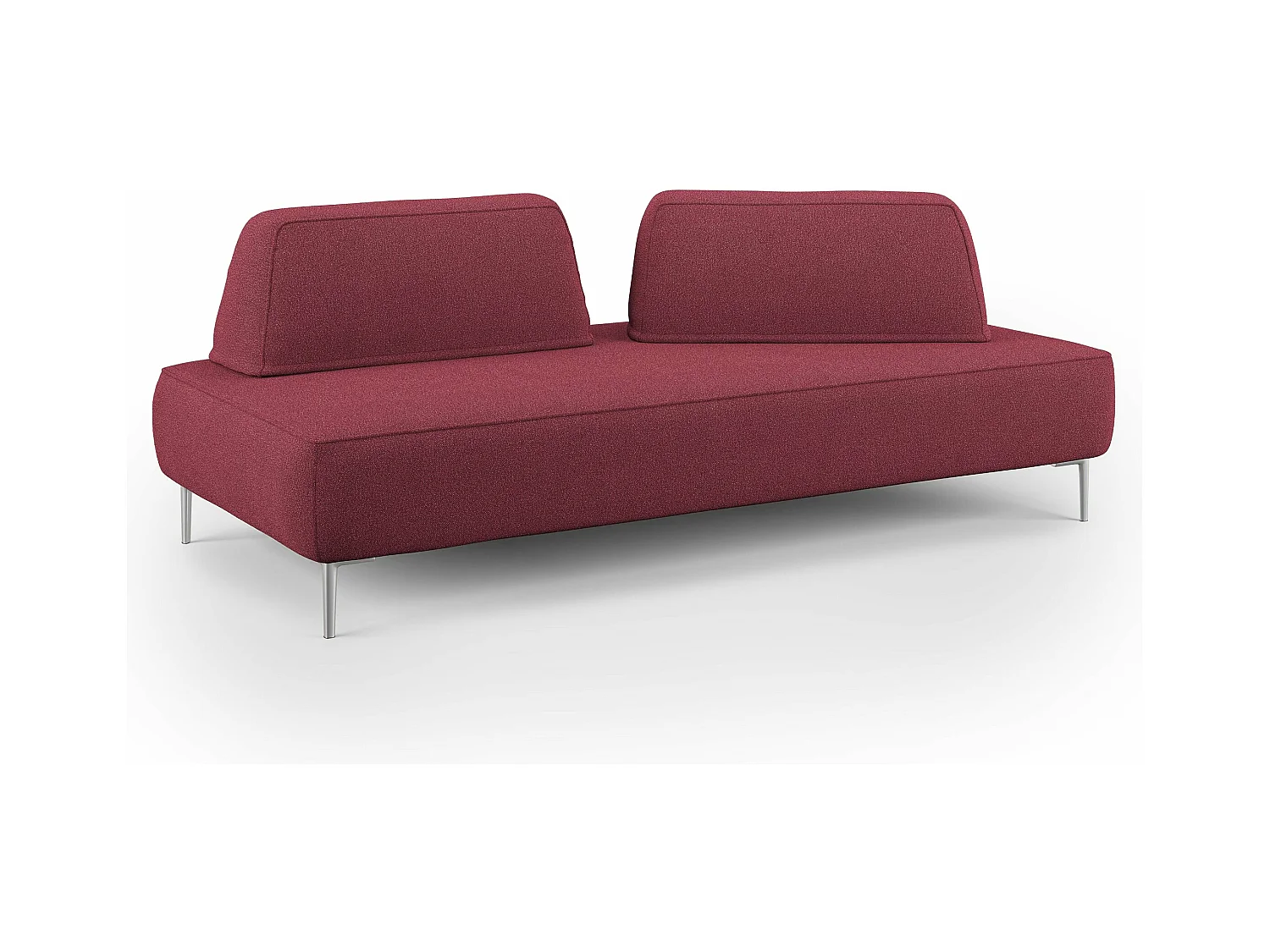 Newton Canapé modulable avec dossier amovibles T07 167 cm rouge
