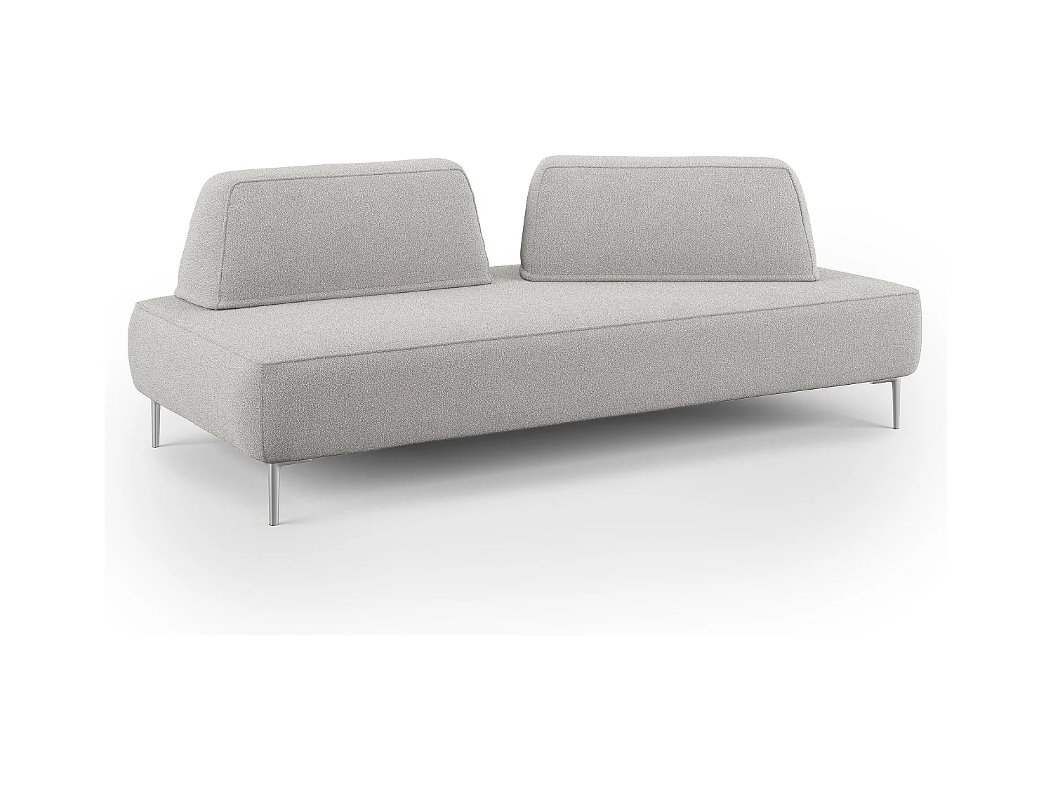 Newton Canapé modulable avec dossier amovibles T07 212 cm gris