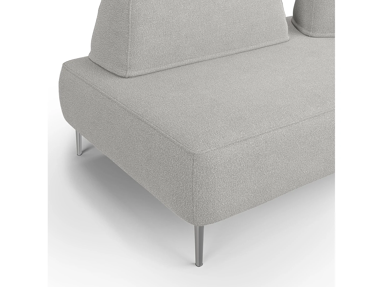 Newton modulares Sofa mit beweglichen Rückenlehnen T07 212 cm grau