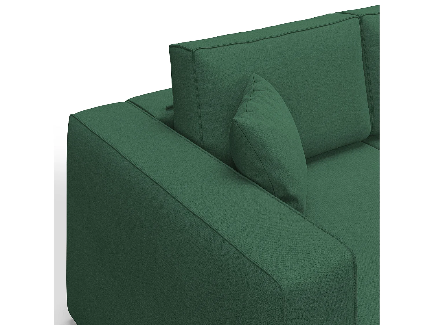 Morfeo Sofá con asiento extraíble en tela impermeable 245 cm Verde