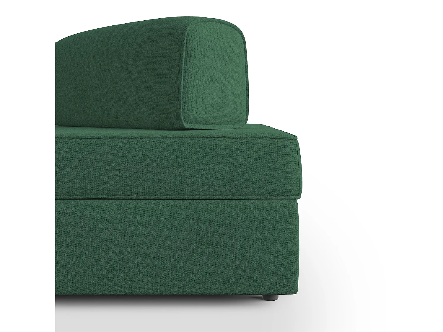 Liberty Canapé sans pouf amovible et dossier amovible en tissu imperméable T02 180 cm vert