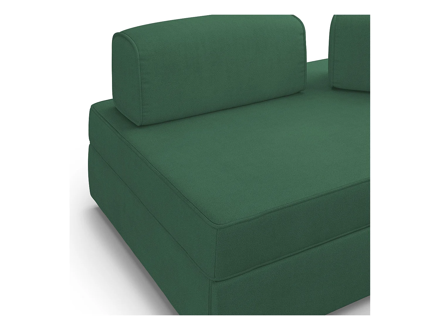 Liberty Canapé sans pouf amovible et dossier amovible en tissu imperméable T02 180 cm vert