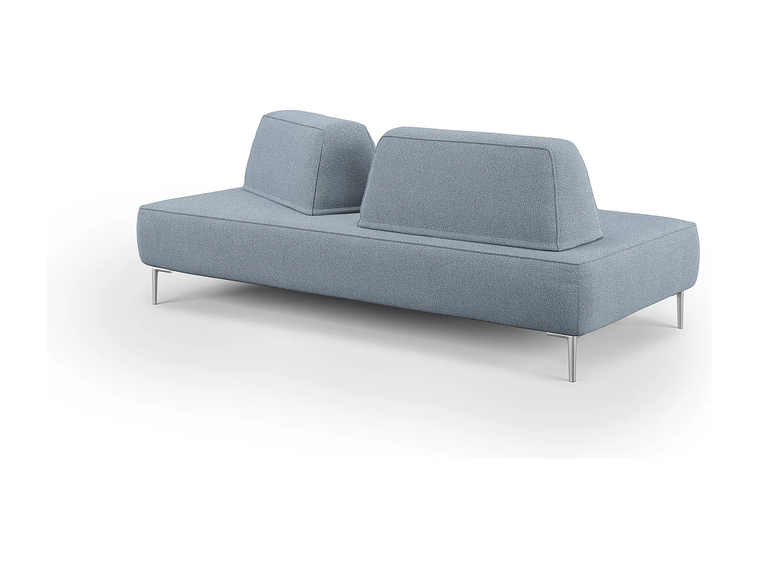 Newton Canapé modulable avec dossier amovibles T07 167 cm bleu