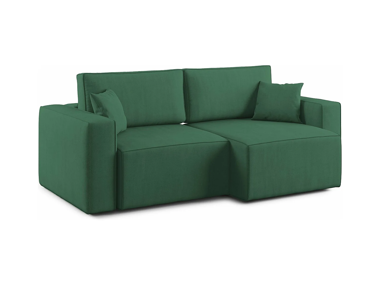 Morfeo Canapé avec assise amovible en tissu imperméable T02 180 cm vert