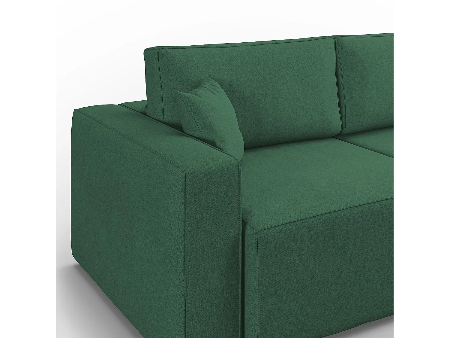 Morfeo Sofá con asiento extraíble en tela impermeable 180 cm Verde