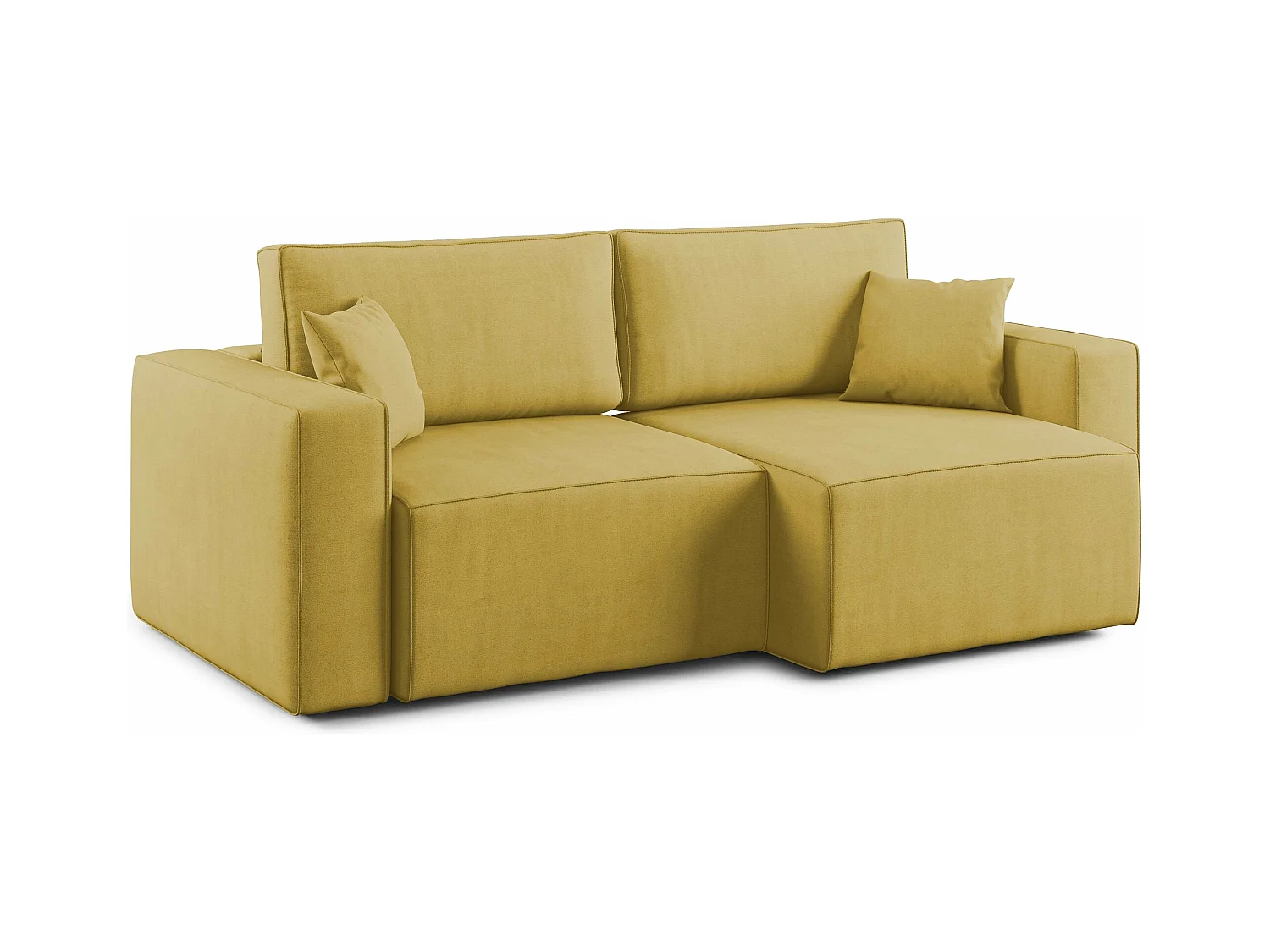 Morfeo Canapé avec assise amovible en tissu imperméable T02 180 cm jaune