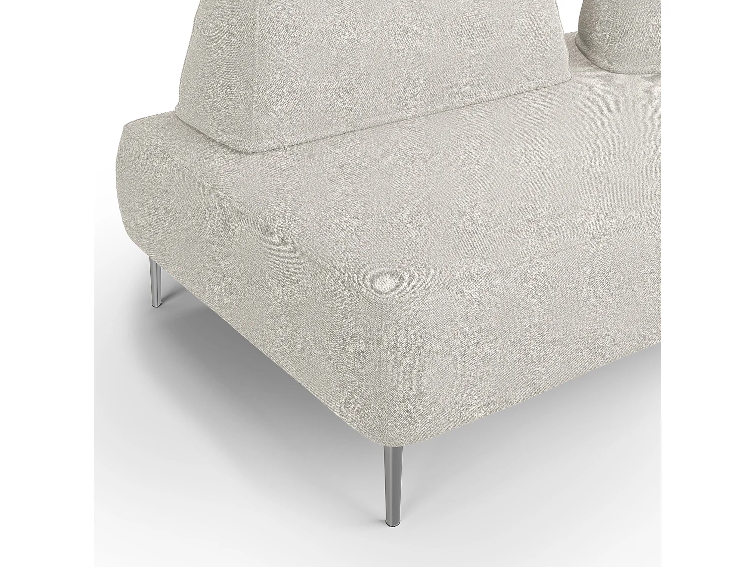 Newton Divano modulare con schienali movibili T07 167 cm bianco