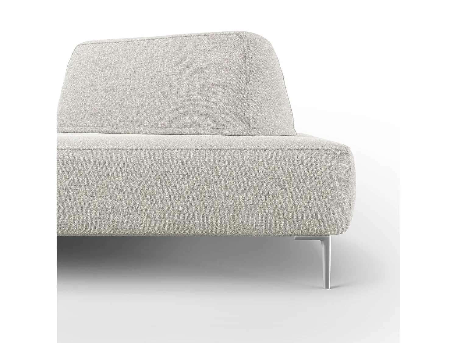 Newton Divano modulare con schienali movibili T07 167 cm bianco