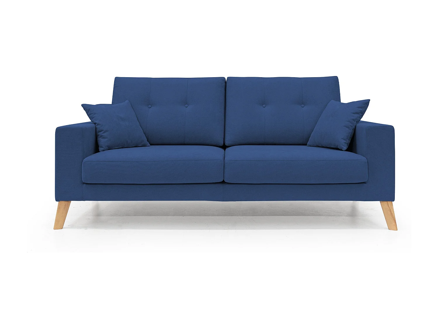 Danish Divano moderno in tessuto morbido impermeabile T02 166 cm blu