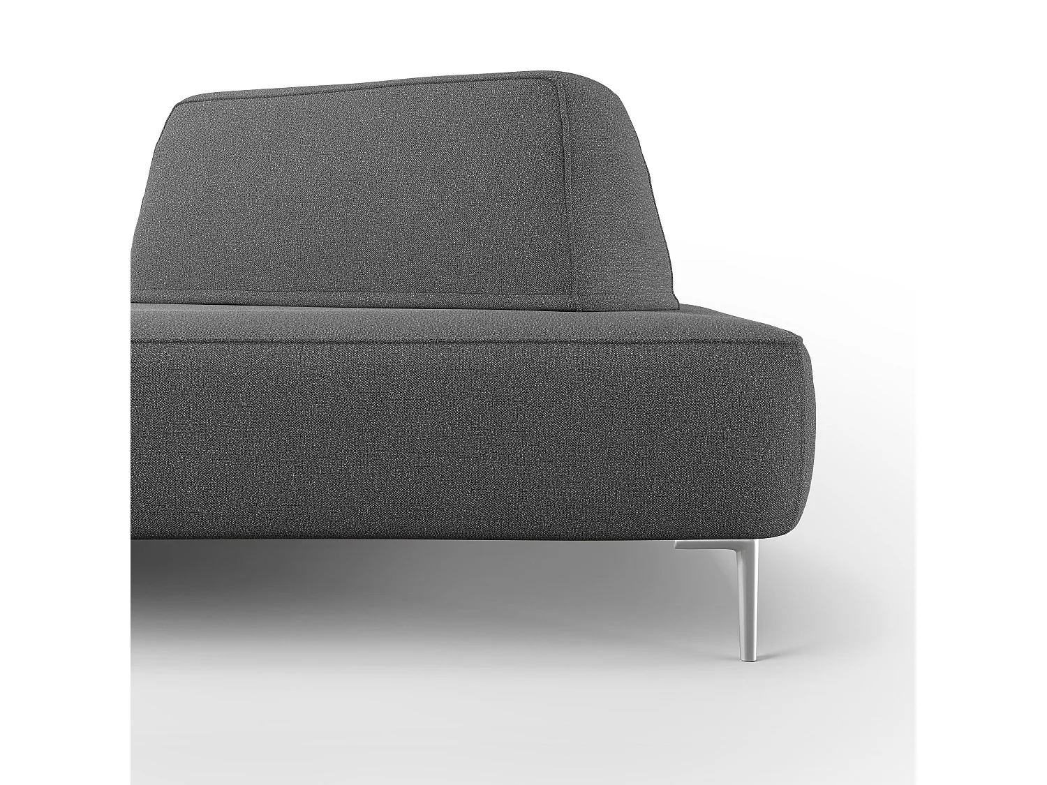 Newton Canapé modulable avec dossier amovibles T07 167 cm anthracite