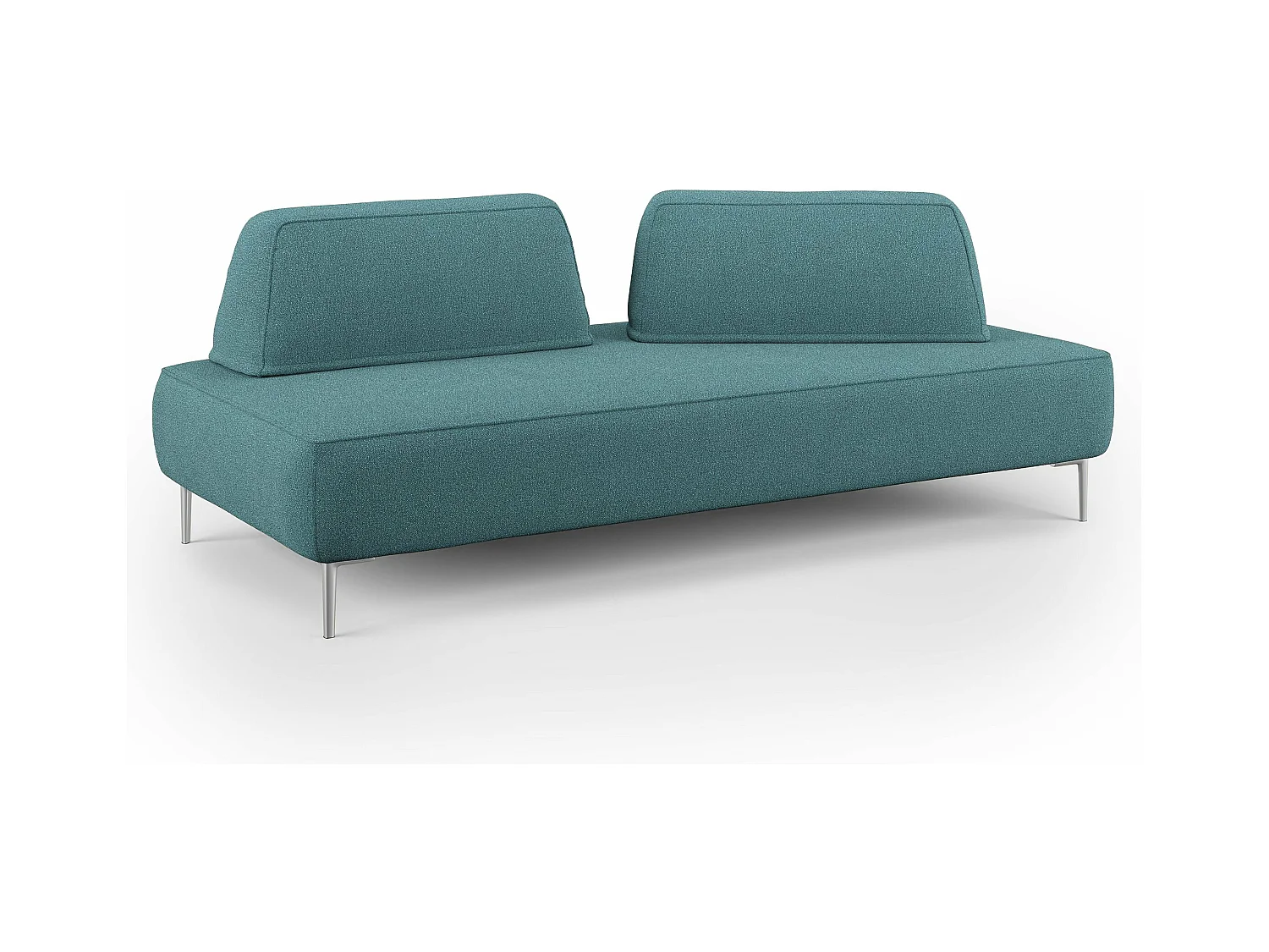 Newton Sofá modular con respaldos removibles 212 cm Azul Claro