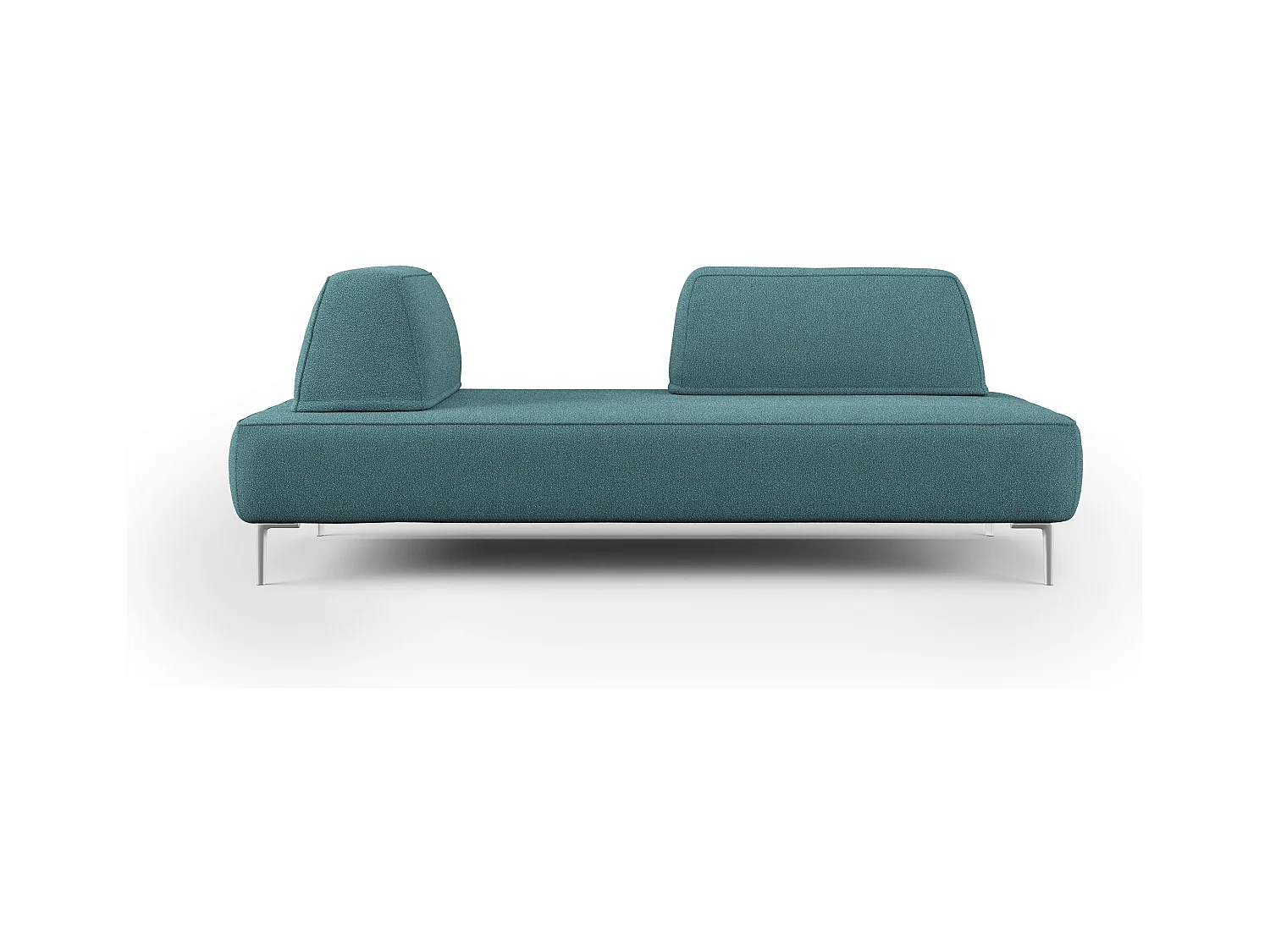 Newton Sofá modular con respaldos removibles 212 cm Azul Claro