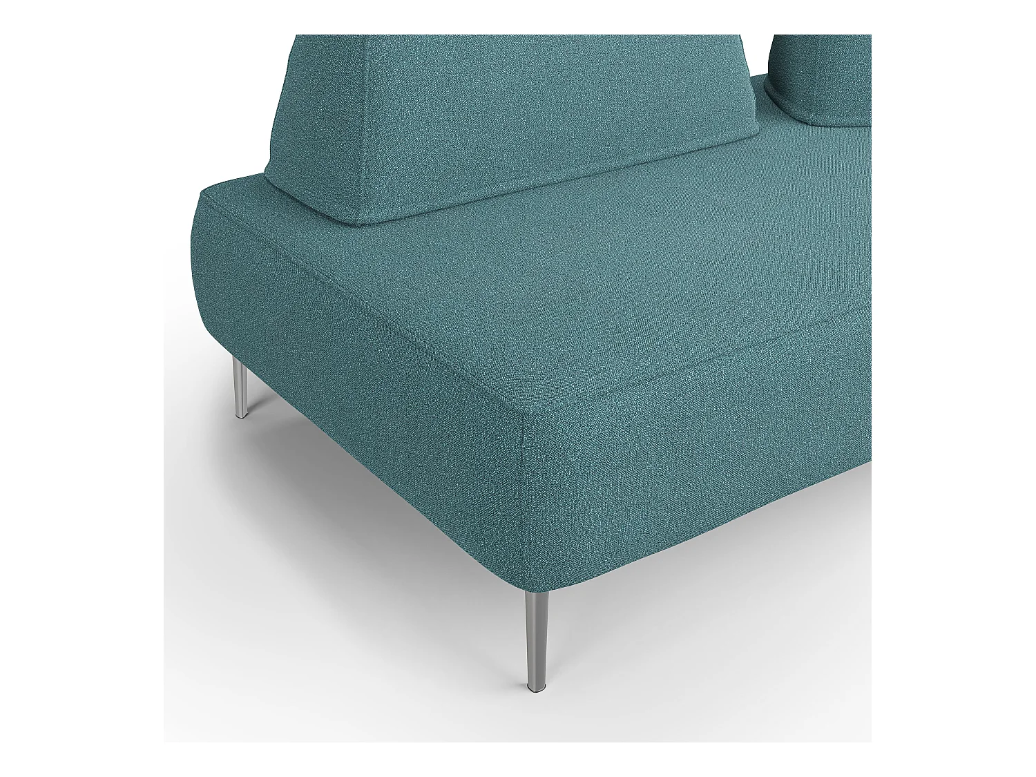 Newton Sofá modular con respaldos removibles 212 cm Azul Claro