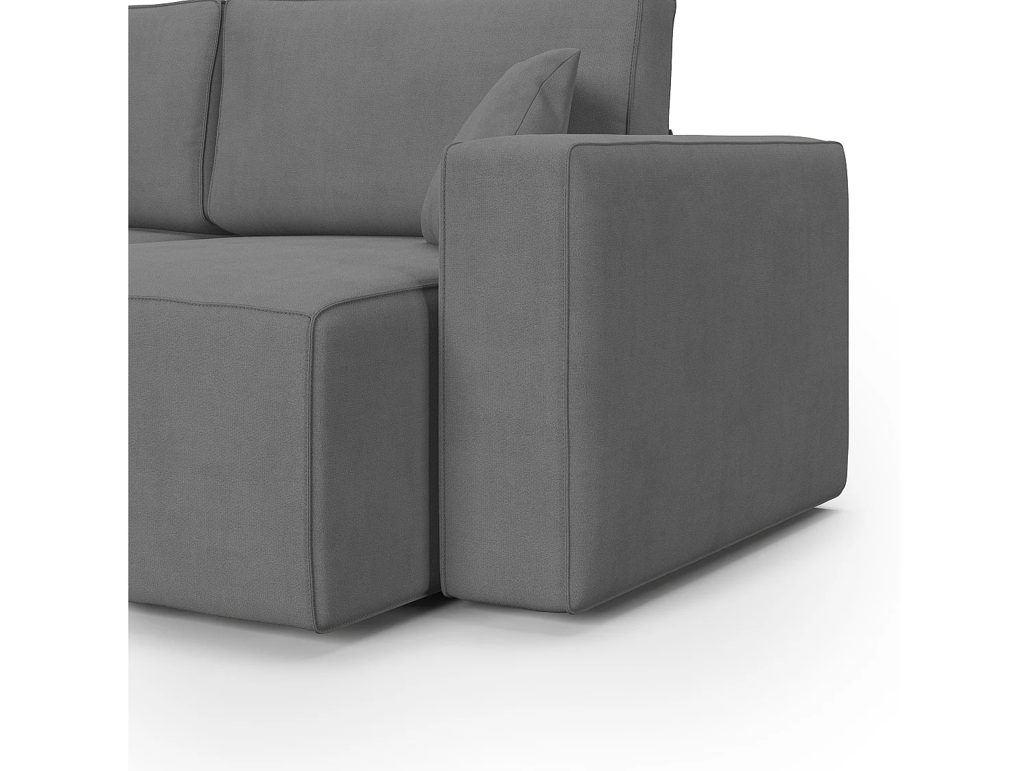 Morfeo Sofá con asiento extraíble en tela impermeable 180 cm Gris