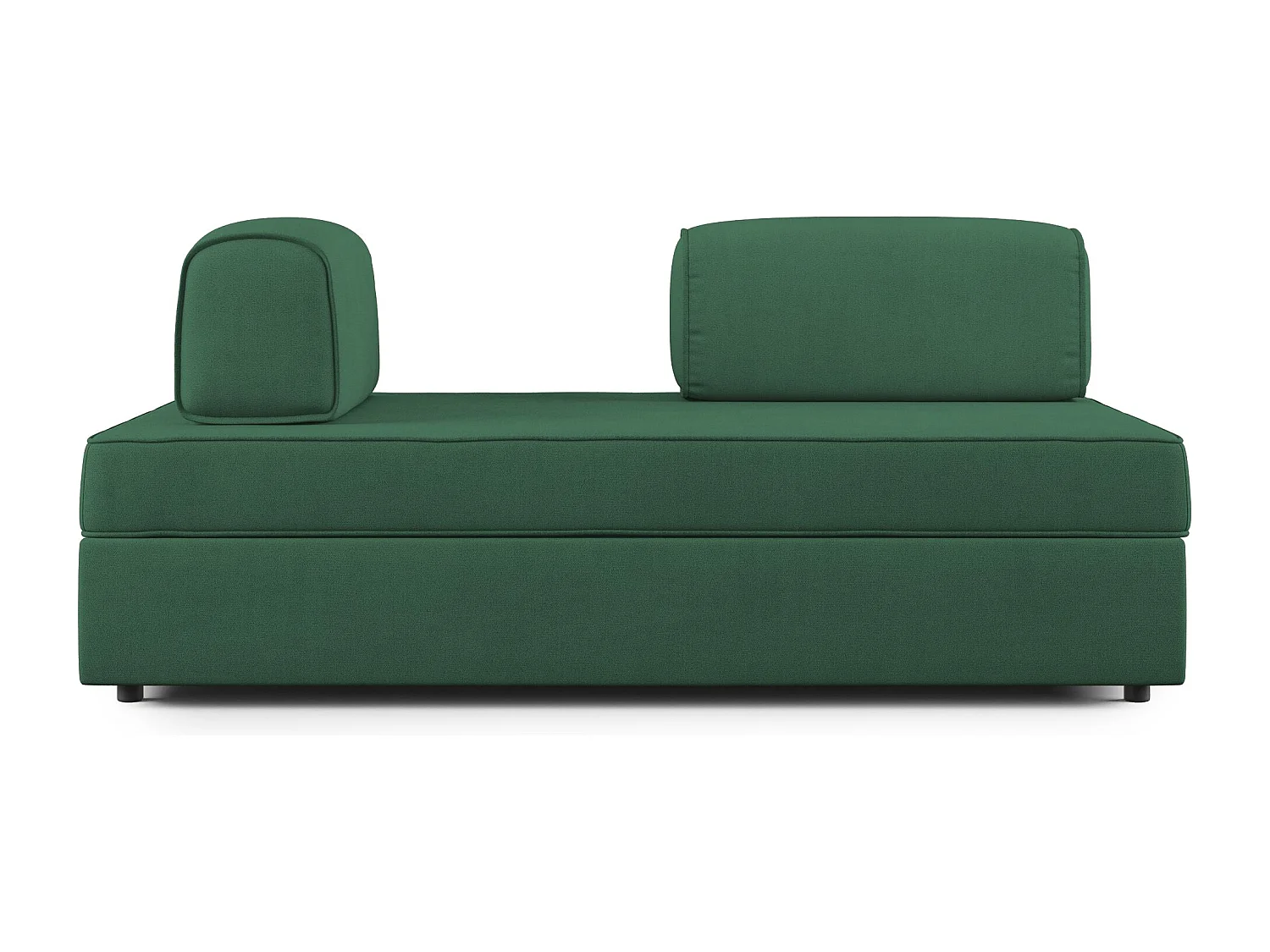 Liberty Canapé avec pouf amovible et dossier amovible en tissu imperméable T02 180 cm vert