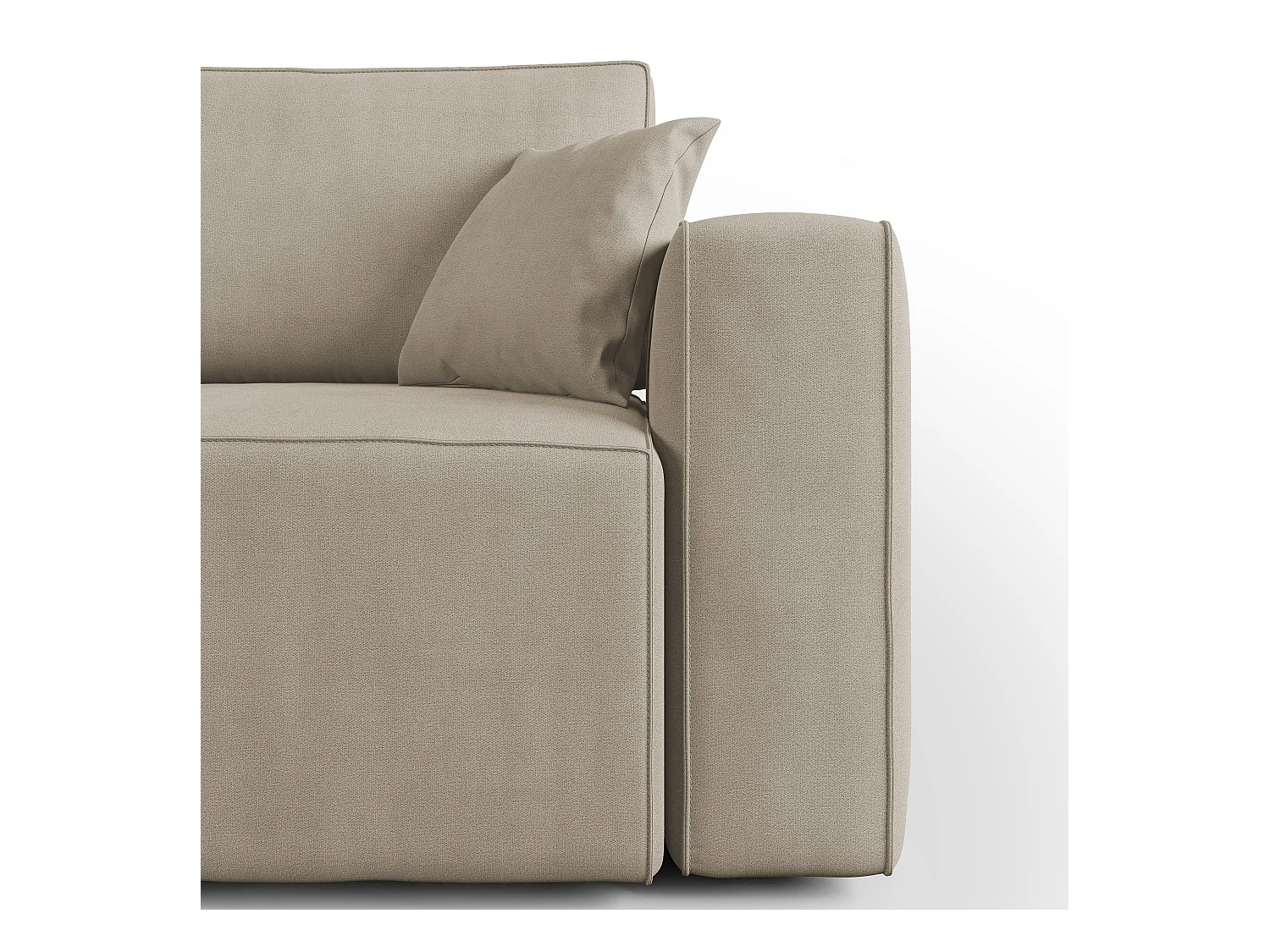 Morfeo Divano in tessuto impermeabile 215 cm beige