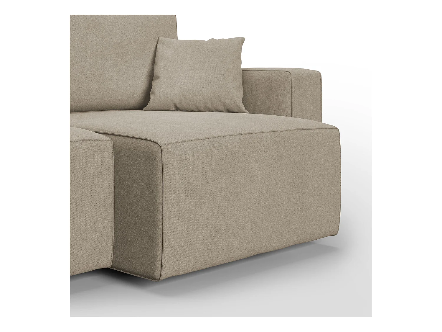 Morfeo Divano in tessuto impermeabile 215 cm beige