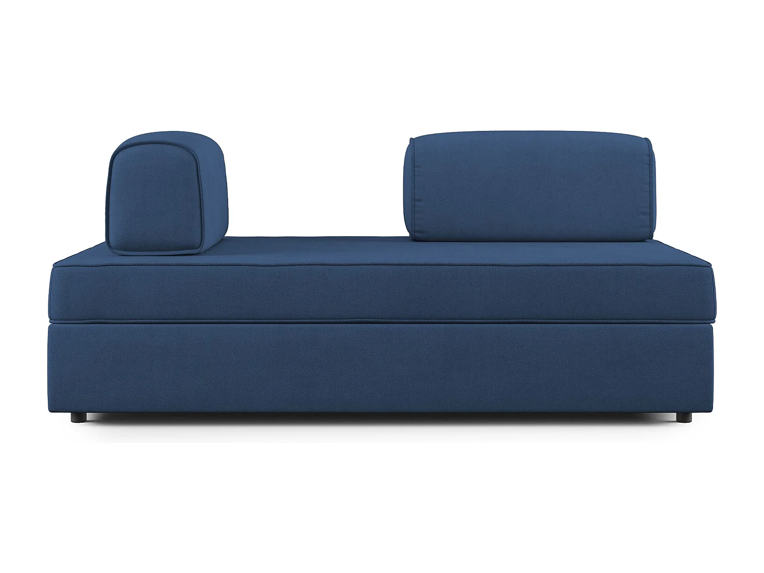Liberty Sofa ohne ausziehbarer Ottomane mit beweglichen Rückenlehnen aus weichem wasserfestem Stoff T02 180 cm blau