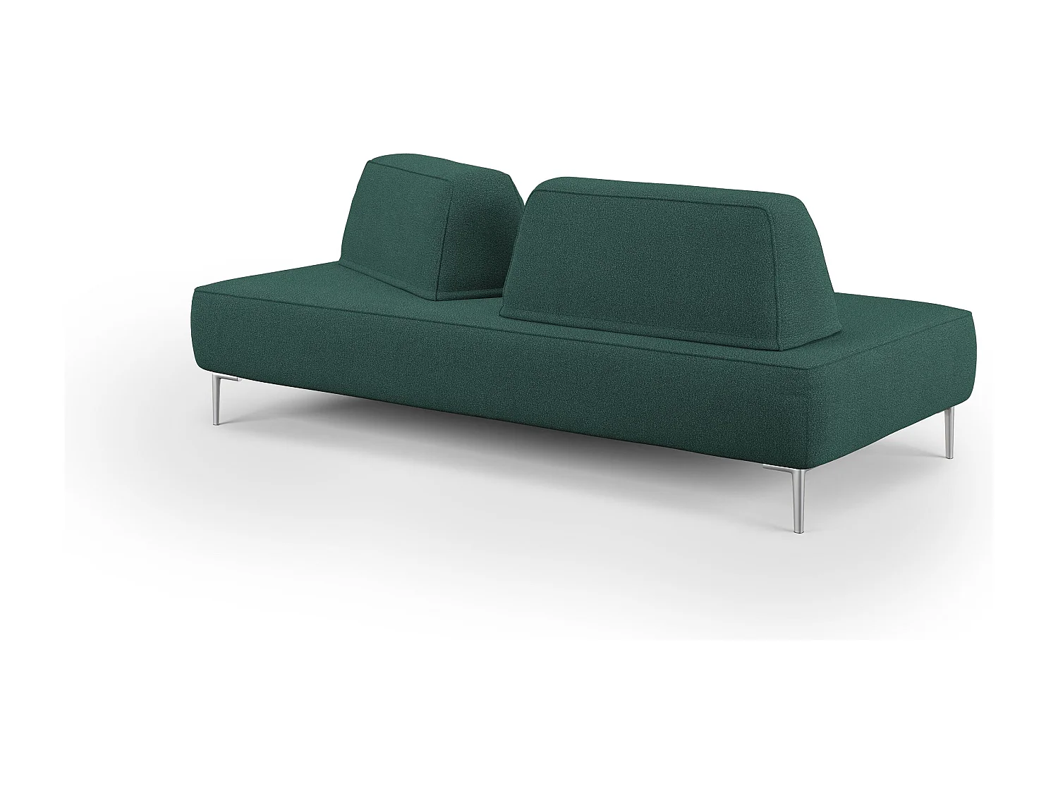 Newton modulares Sofa mit beweglichen Rückenlehnen T07 212 cm grün